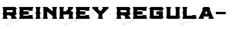 Reinkey Regula字体转换